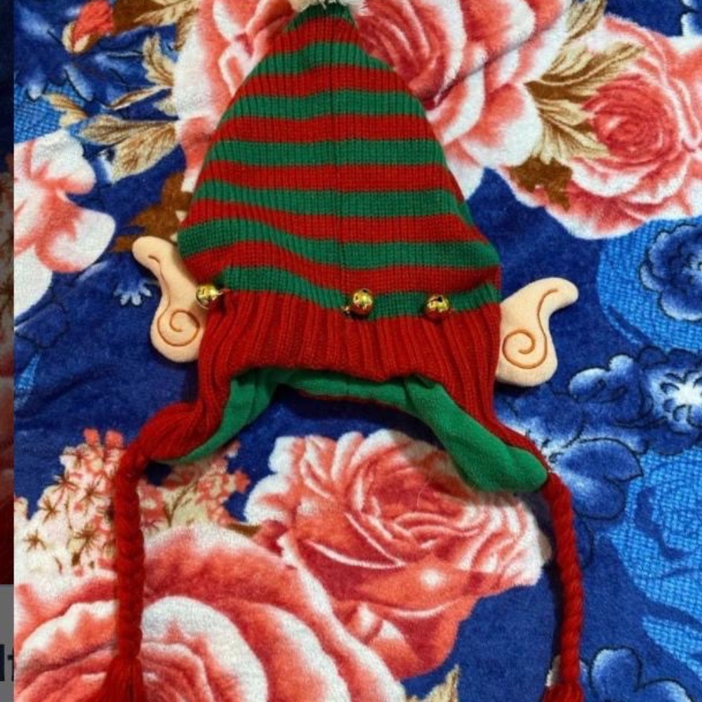 Elf Hat With Ears and Bells